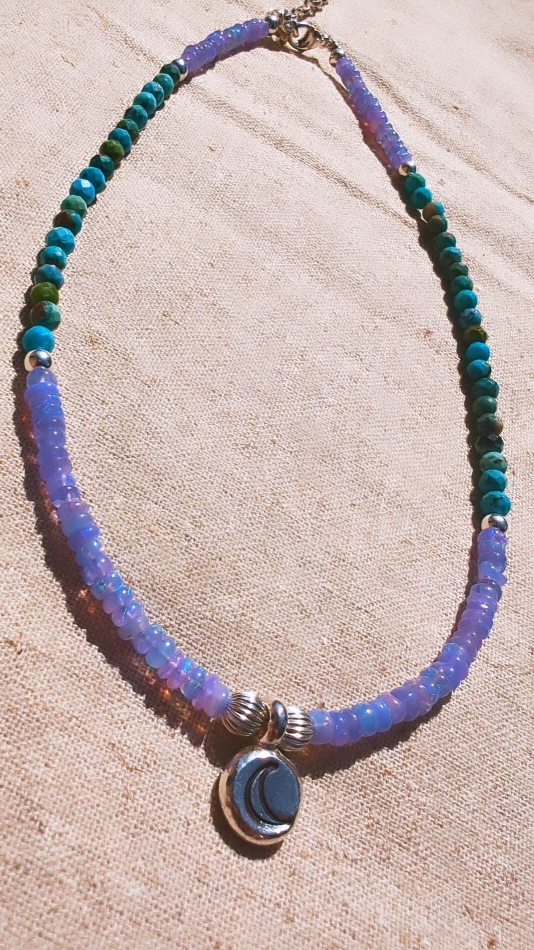Moon Healer (Lavender Ethiopian Opal & Turquoise)