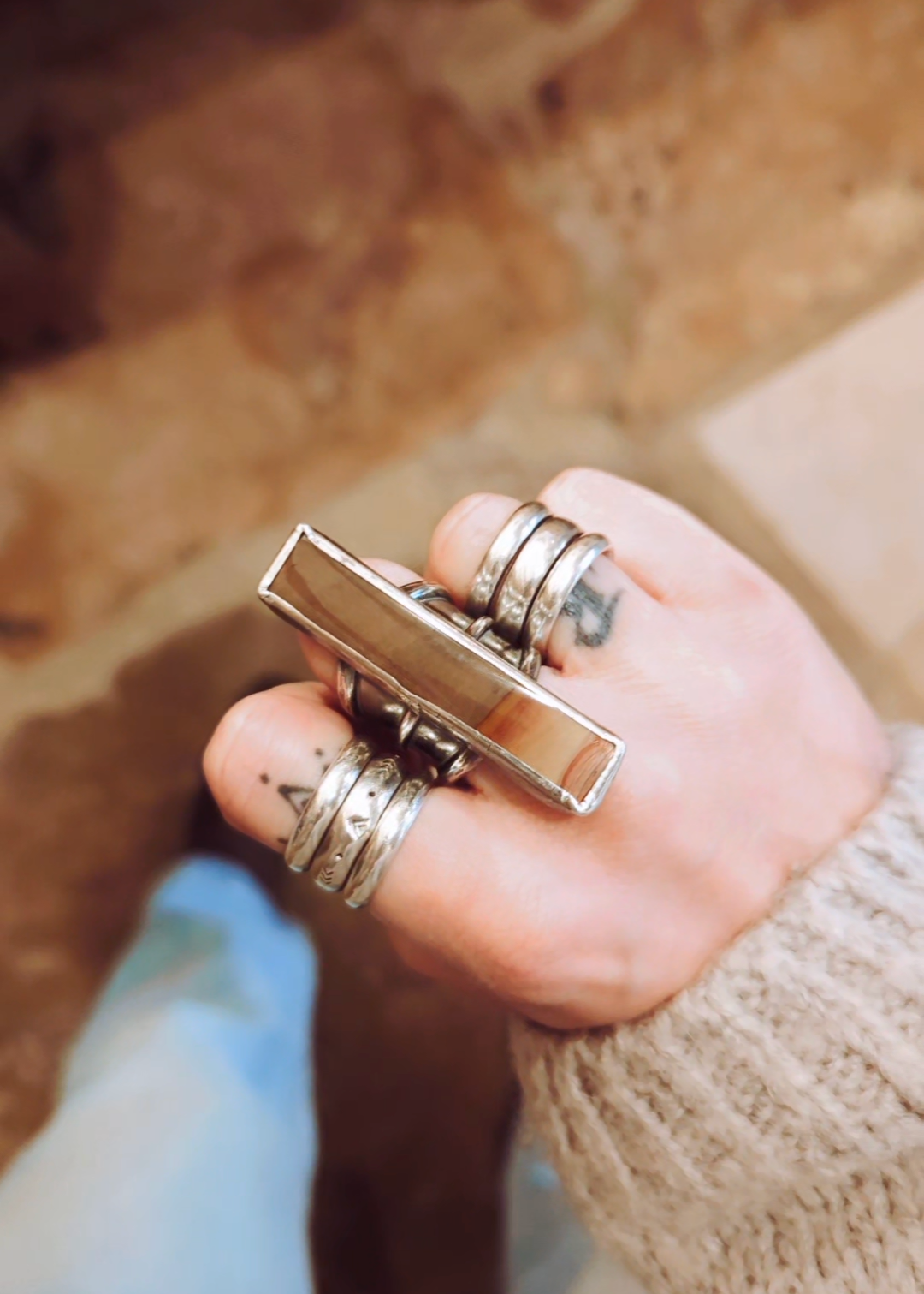 Desert View Statement Ring (UK size O)