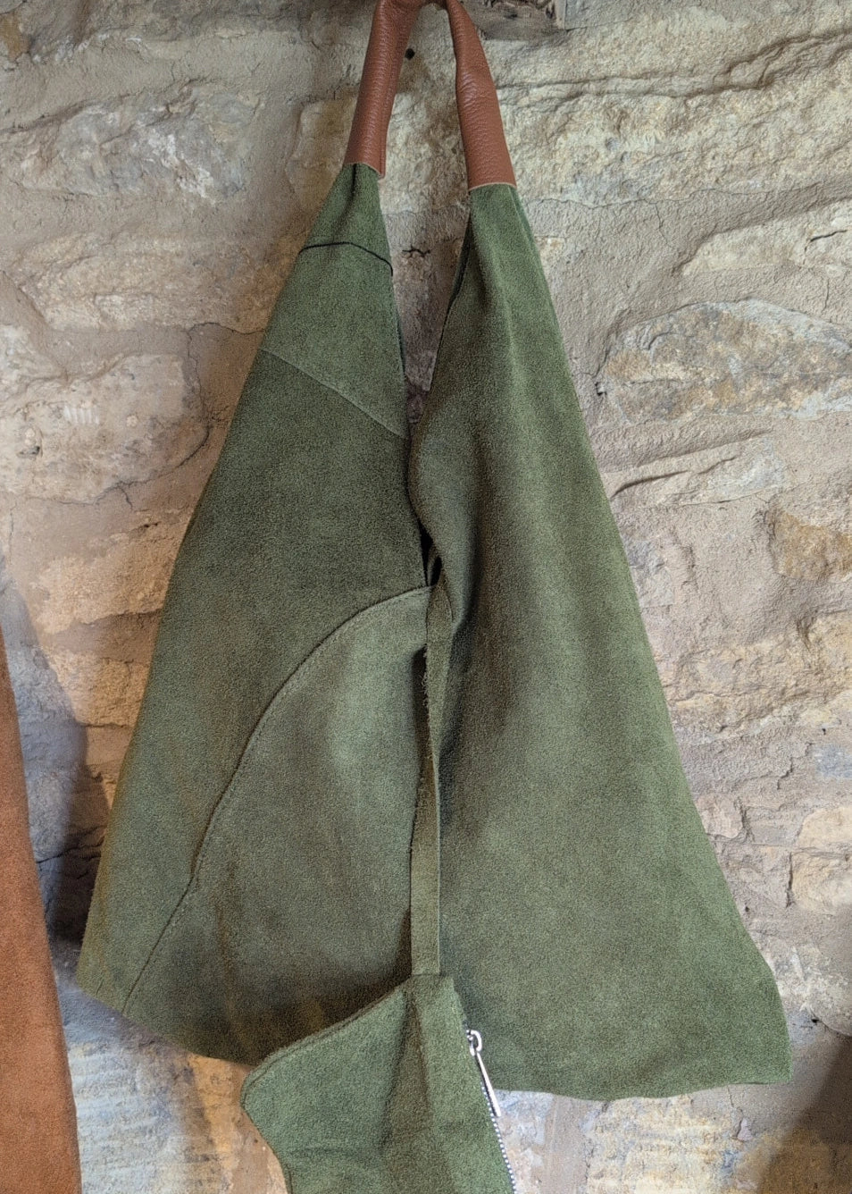 Olive Green Slouch Bag