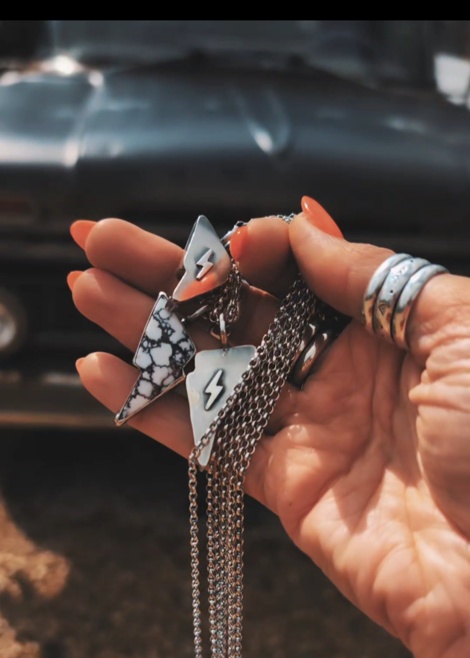 Kingman Turquoise Bolt Pendant