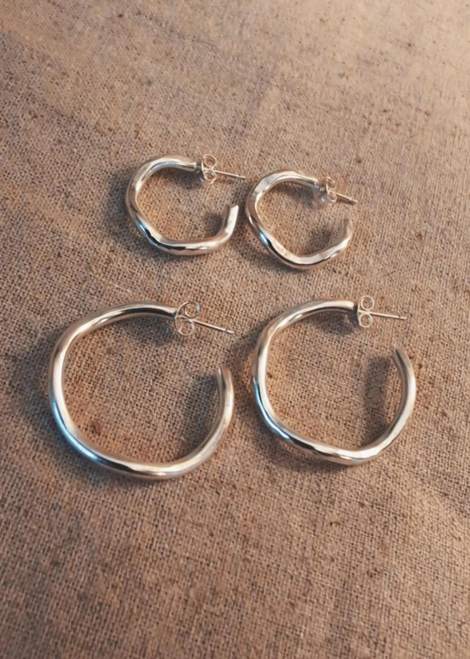 Wavy Baby Hoops