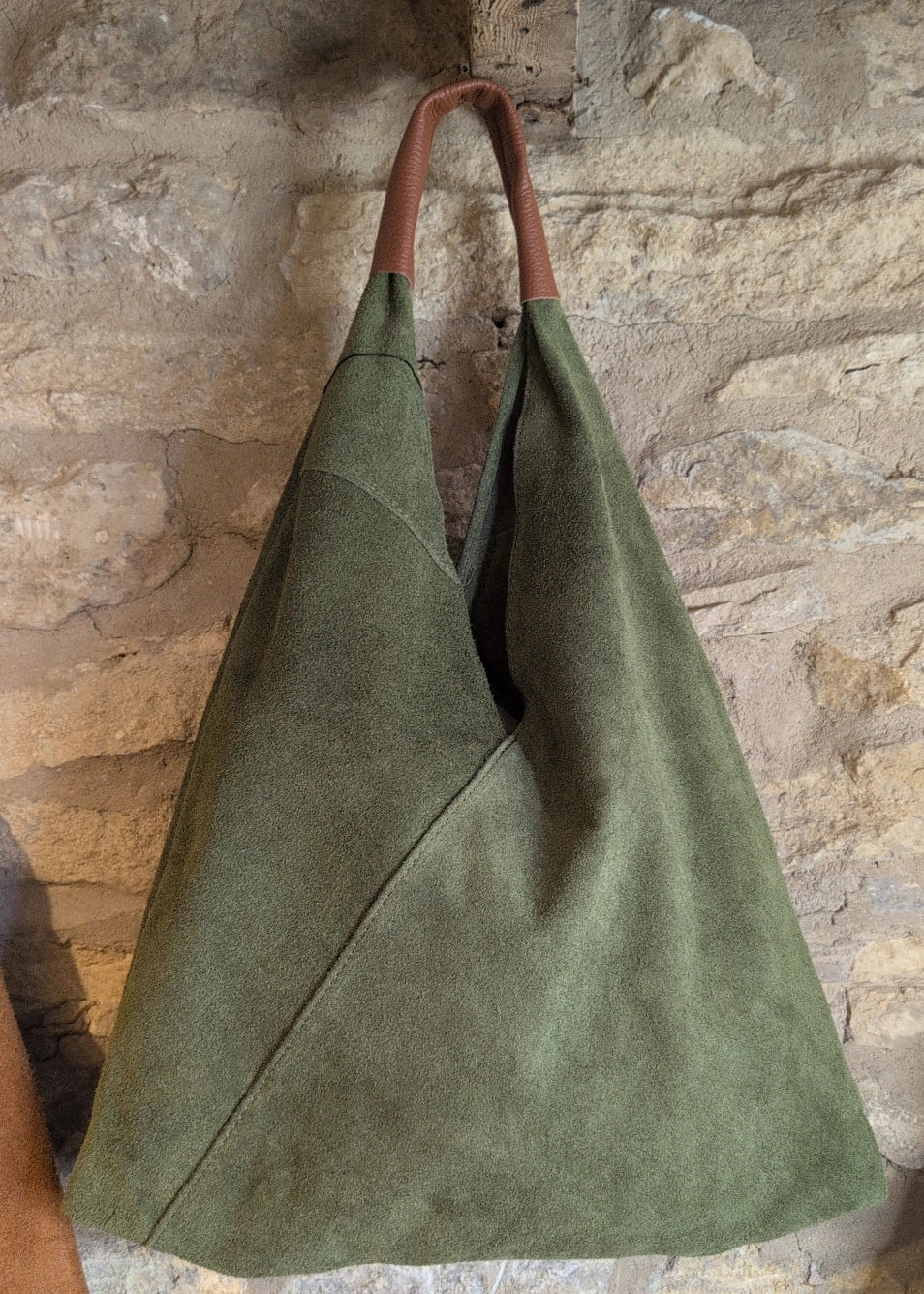 Olive Green Slouch Bag