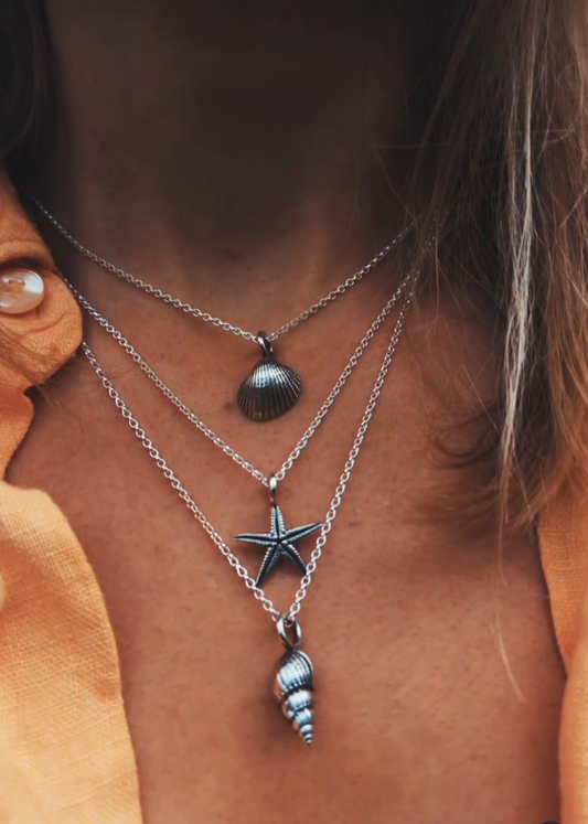 Beach Bum Spiral Shell (Charm only or Necklace)