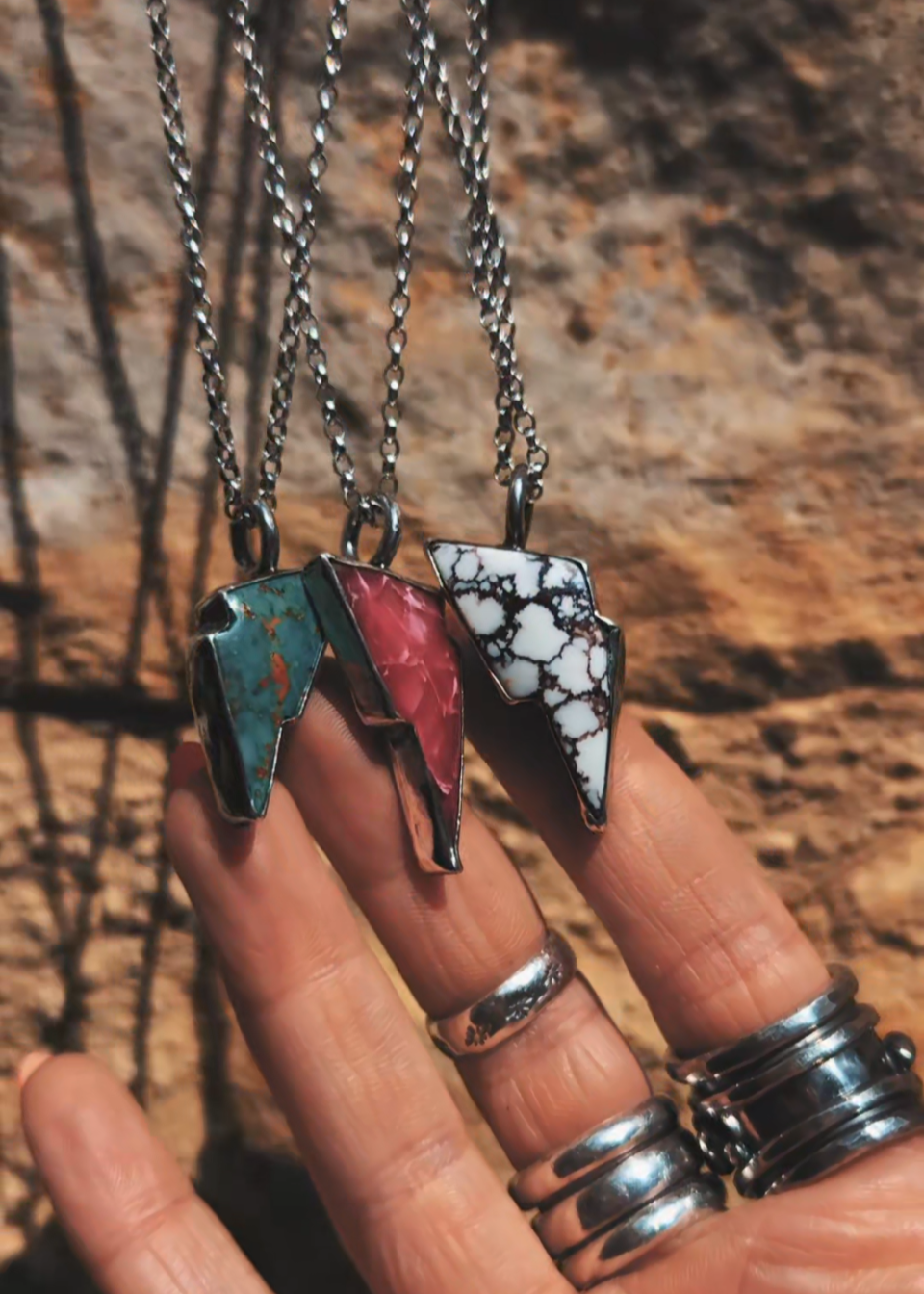 Kingman Turquoise Bolt Pendant