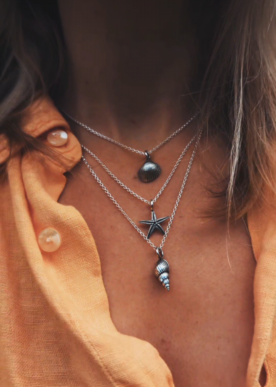 Beach Bum Spiral Shell (Charm only or Necklace)