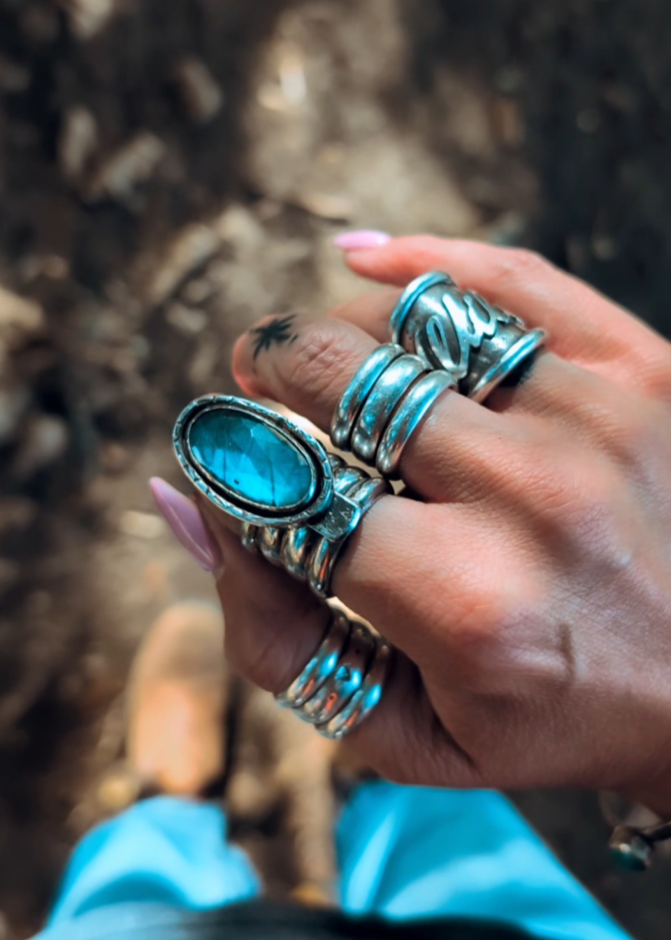 FLOATING OASIS RING (UK size Q)