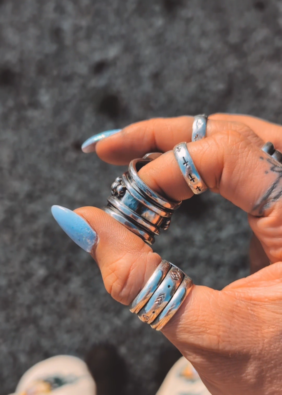 Summer Sea Ring (UK size Q)