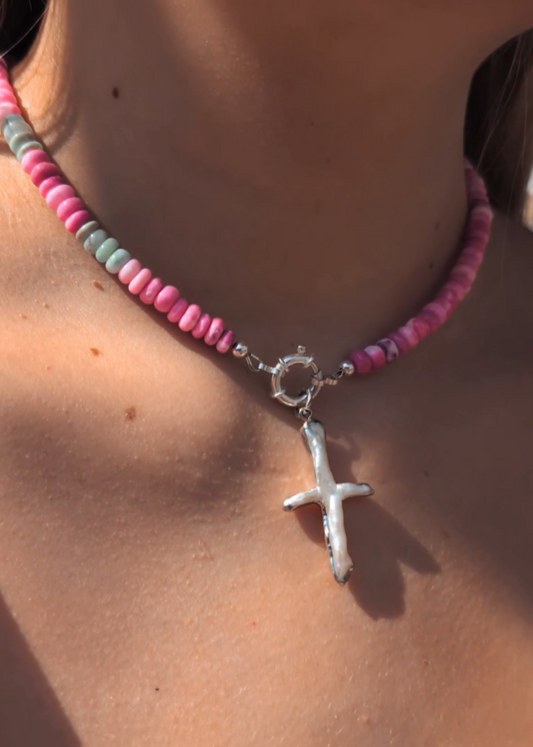 Bodhi Beads (Pink & Mint Green Opal)