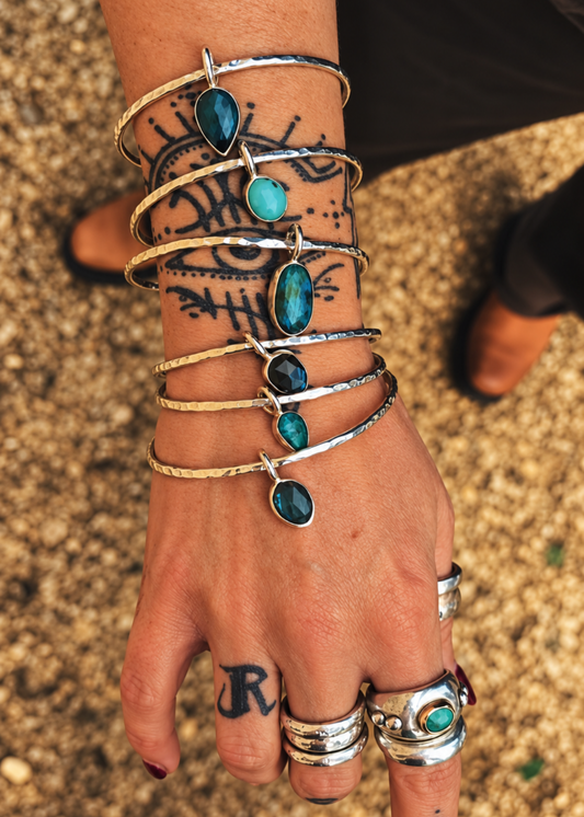 Dangly Bangle VI (Labradorite)