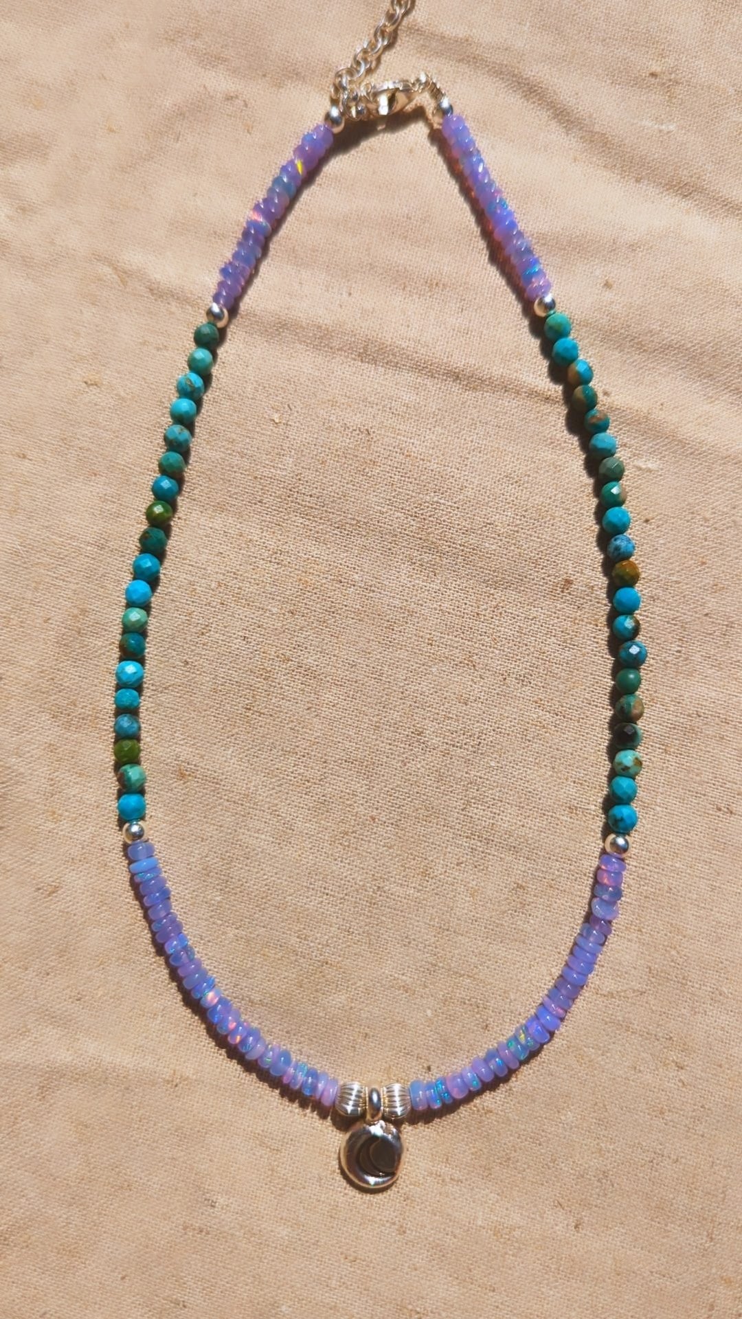 Moon Healer (Lavender Ethiopian Opal & Turquoise)