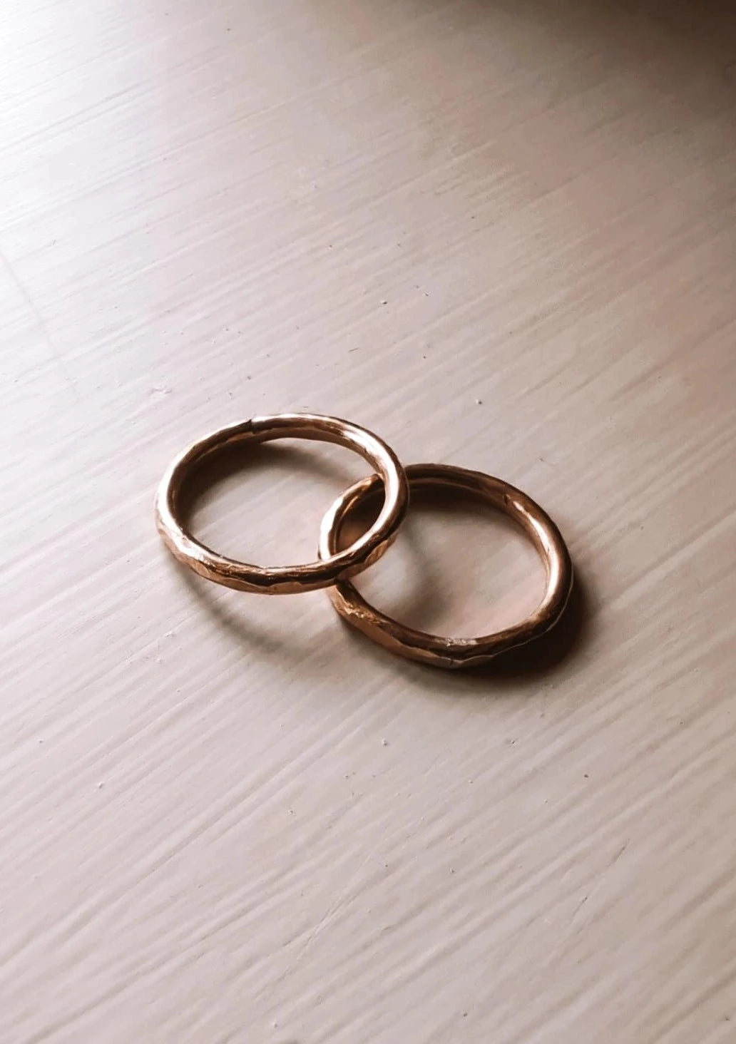 Gold Filled Hammered Stacking Ring MTO