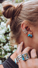 Load image into Gallery viewer, Aztec Turquoise Ear Studs
