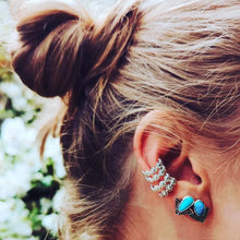 Load image into Gallery viewer, Aztec Turquoise Ear Studs
