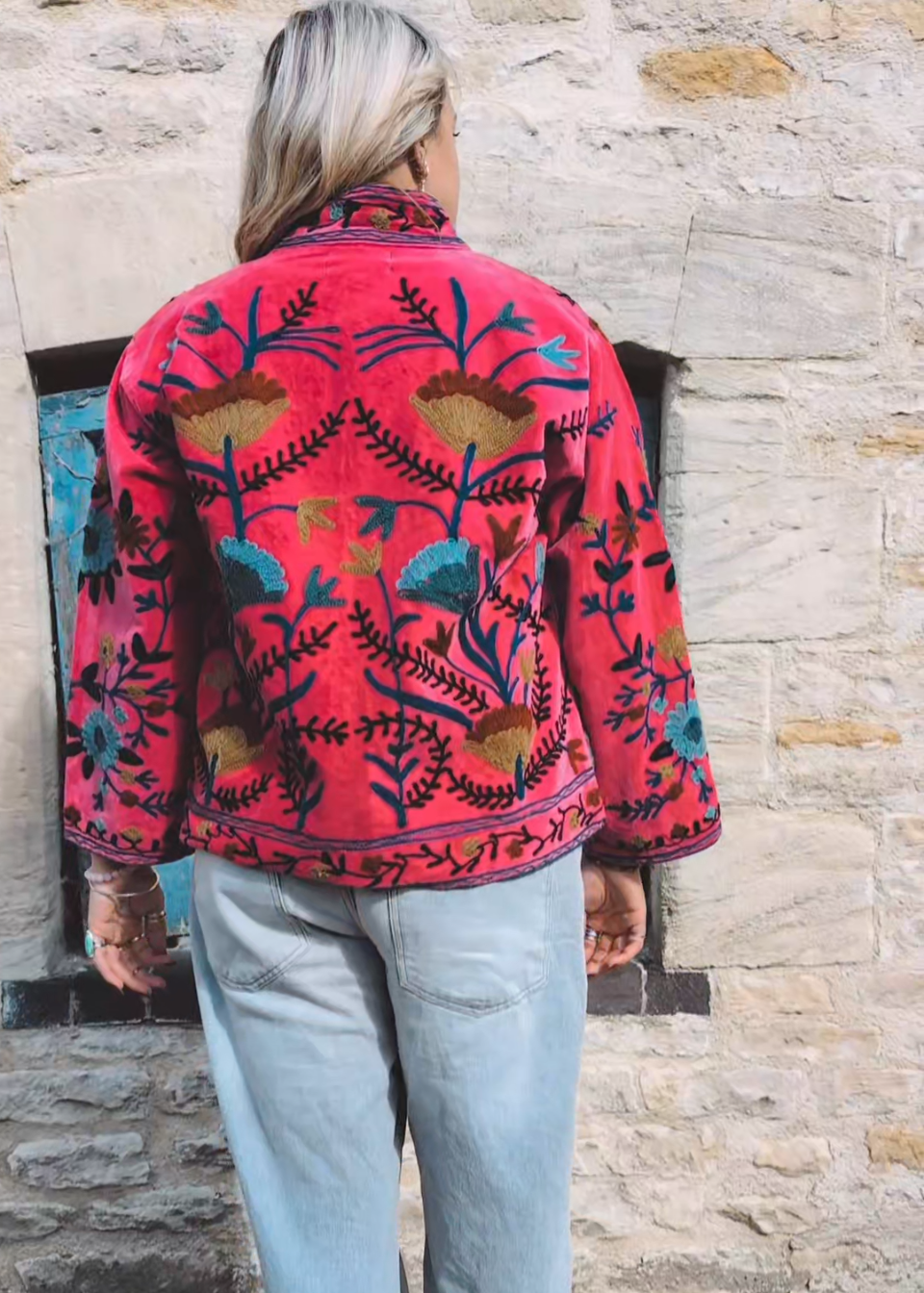 Gloria Jacket - Pink Velvet