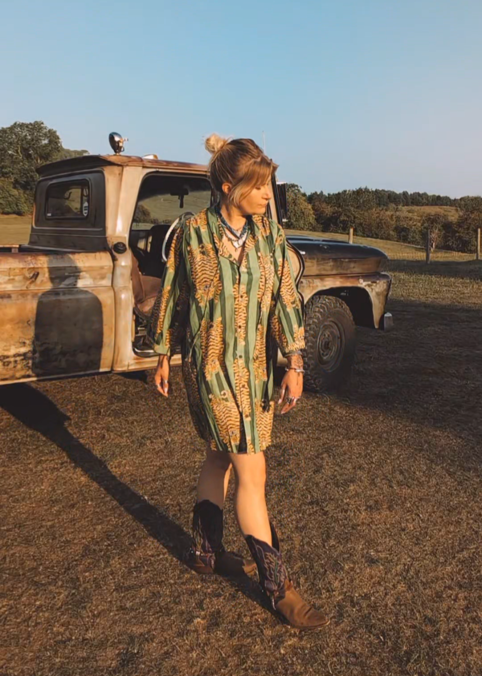 Twiggy 'Woody' Dress