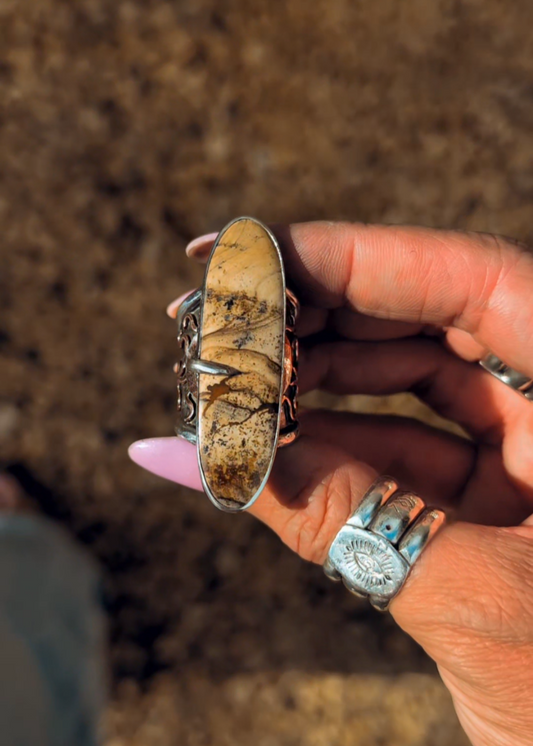 DESERT SUN RING (UK size P)