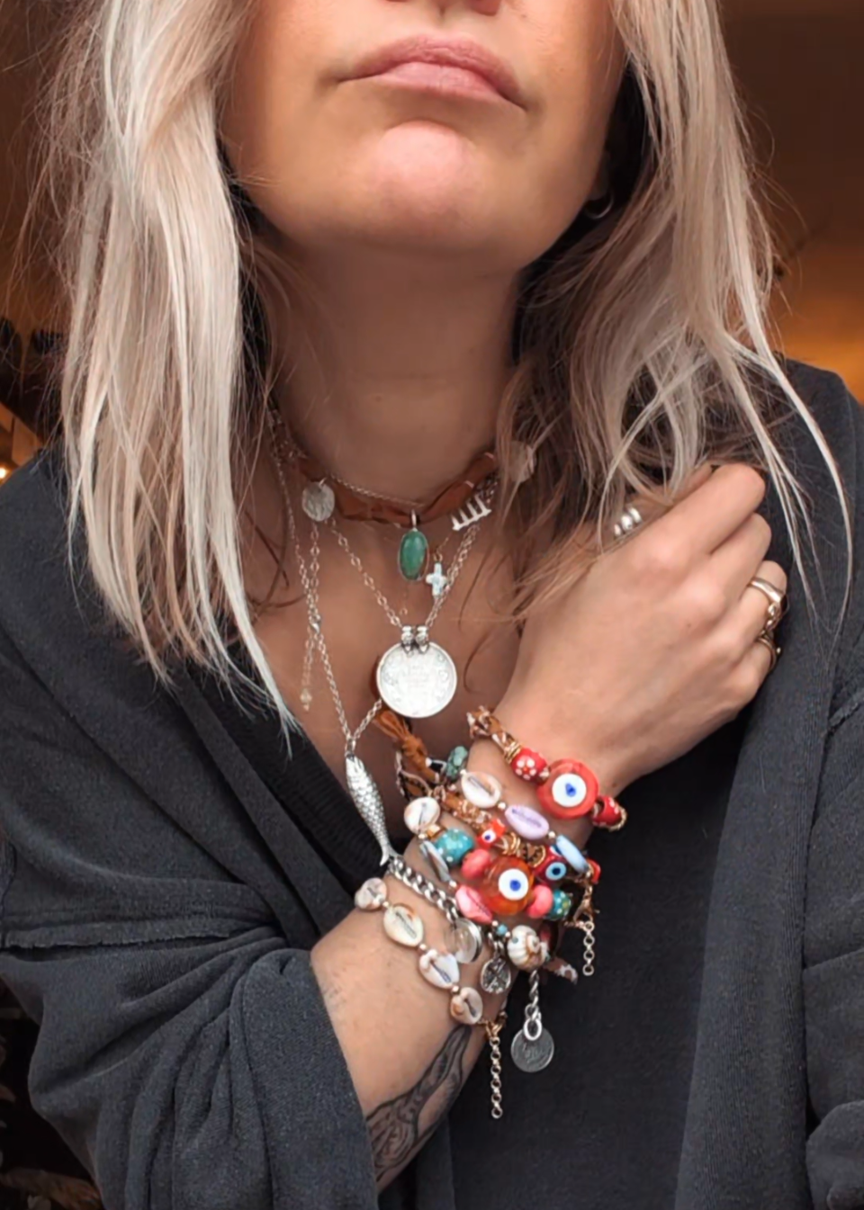 Boho Bracelets (Bandana & Cowrie Shells)