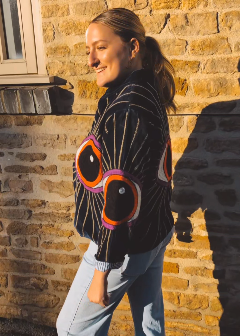 Evil Eye Jacket (Navy Blue)