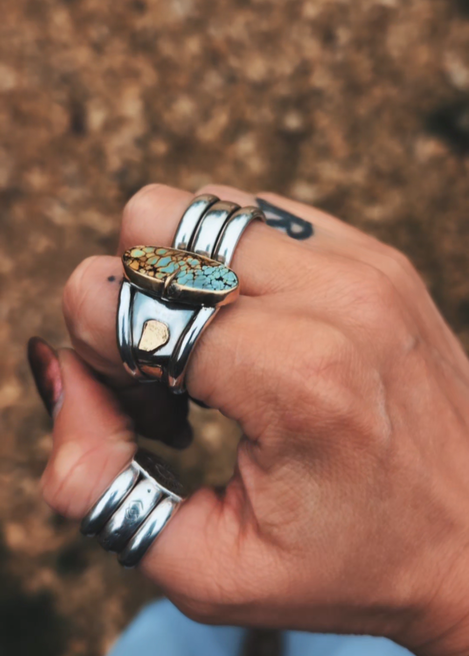 Aegean Gold Ring (UK size S)