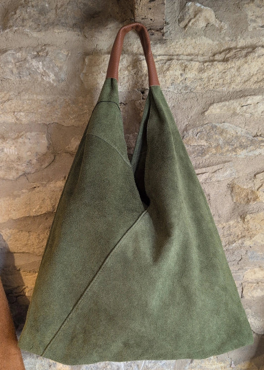 Olive Green Slouch Bag