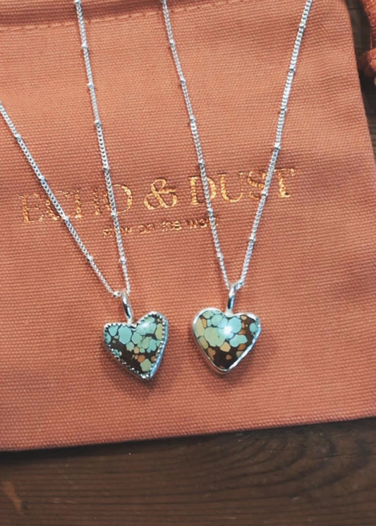 Turquoise Heart Pendants