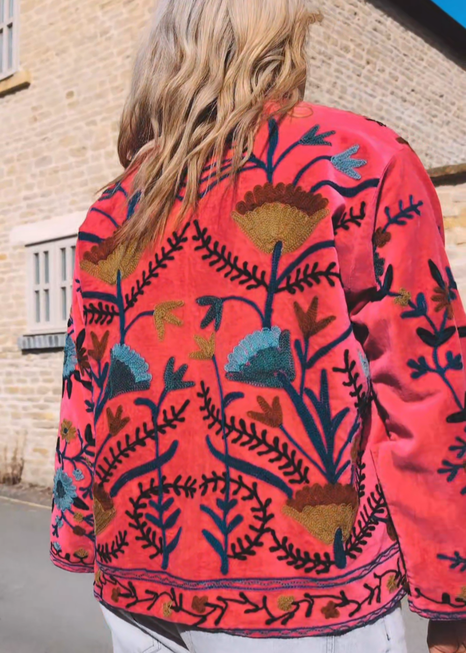 Gloria Jacket - Pink Velvet