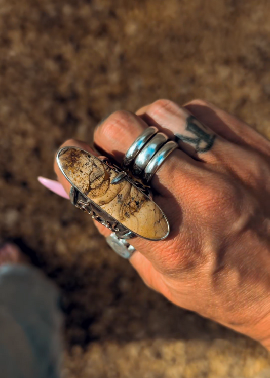 DESERT SUN RING (UK size P)