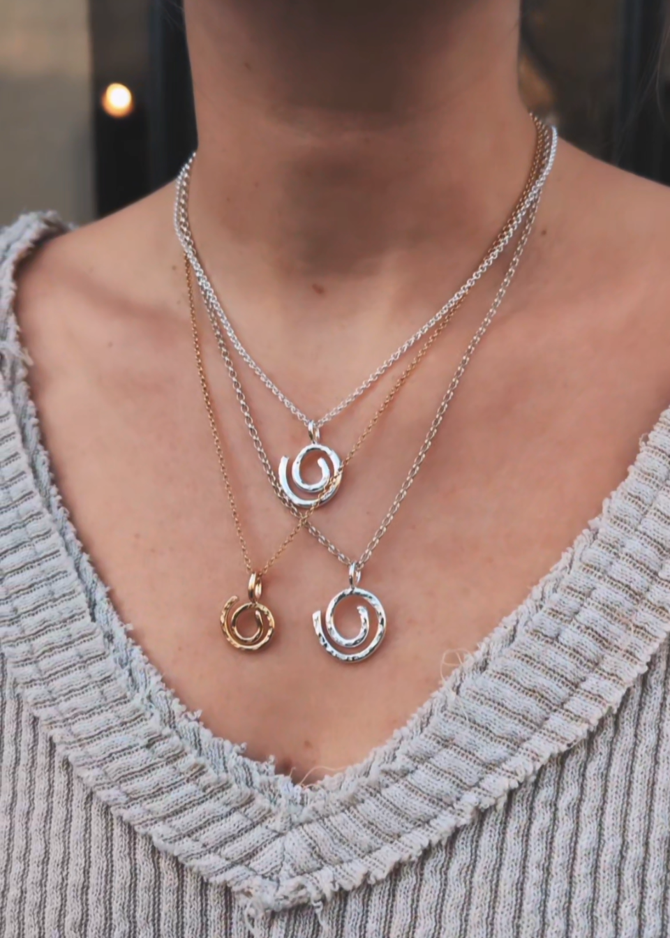 Ebb & Flow Pendant (Silver)