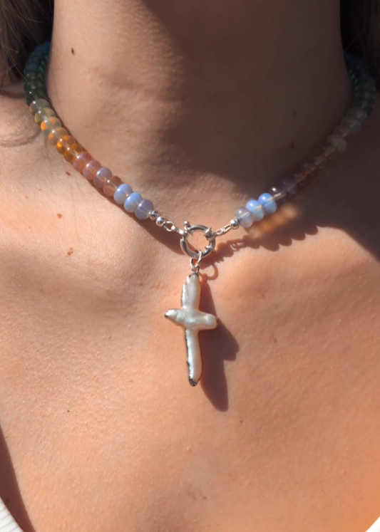 Bodhi Beads (Rainbow Quartz)