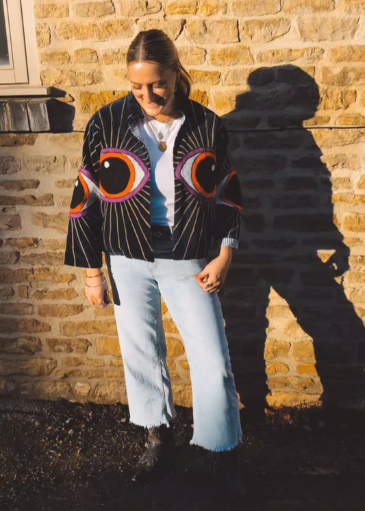 Evil Eye Jacket (Navy Blue)