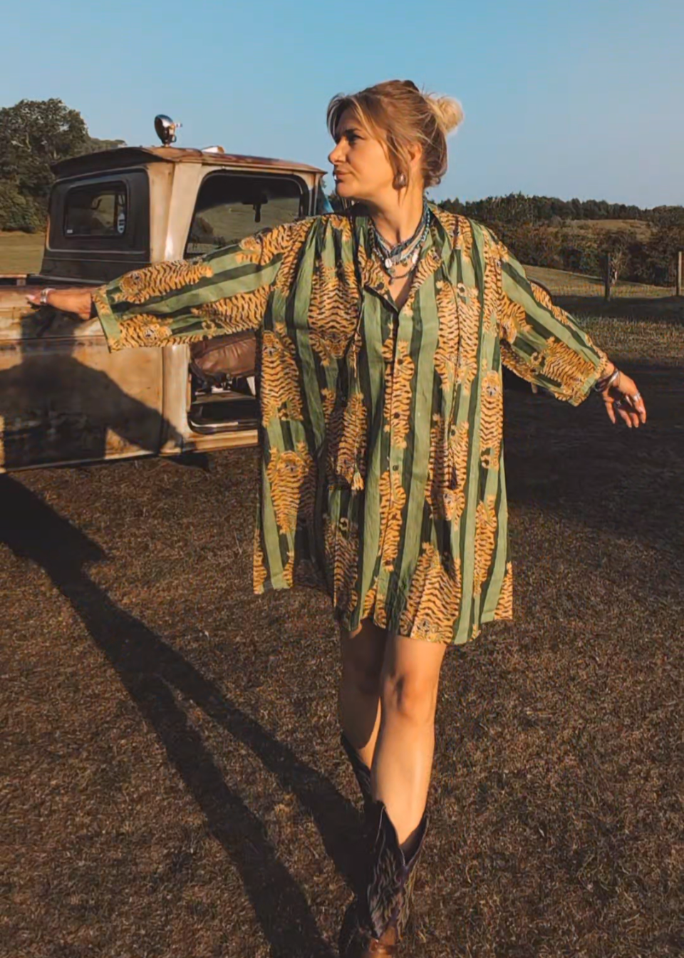 Twiggy 'Woody' Dress