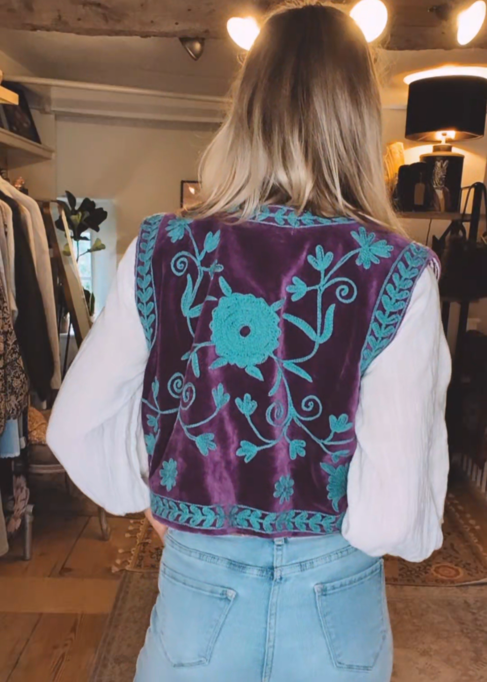 Stevie Gilet (Purple & Turquoise)