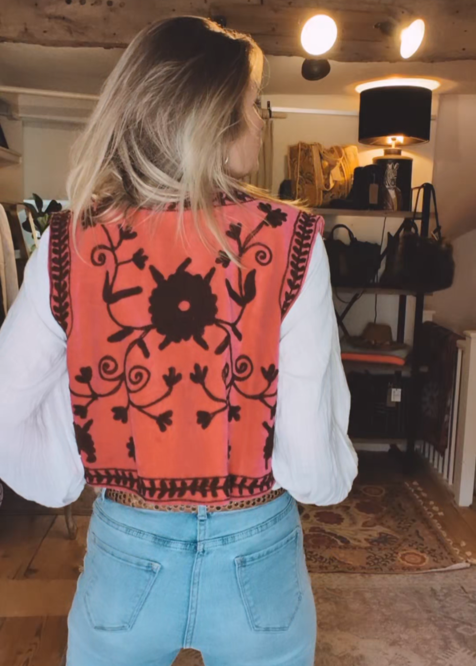 Stevie Gilet (Rose & Burgundy)