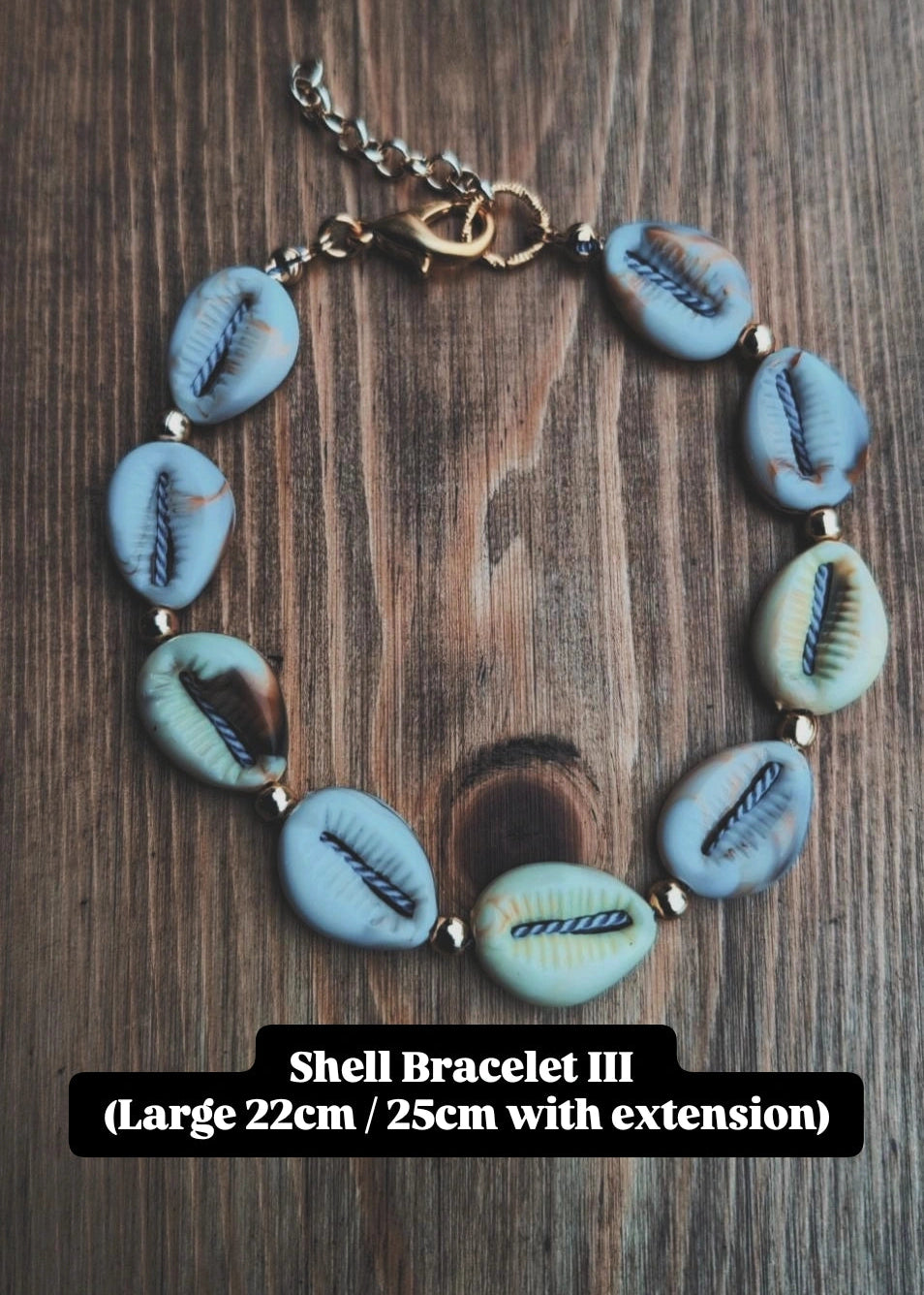 Boho Bracelets (Bandana & Cowrie Shells)