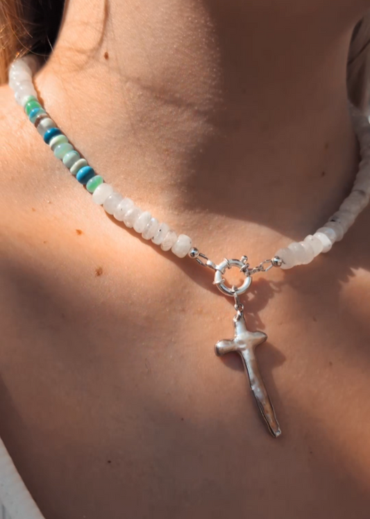 Bodhi Beads (Moonstone & Blue Opal)