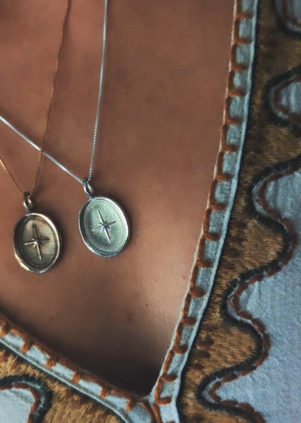 Soul Star Necklace (Silver & Brass)